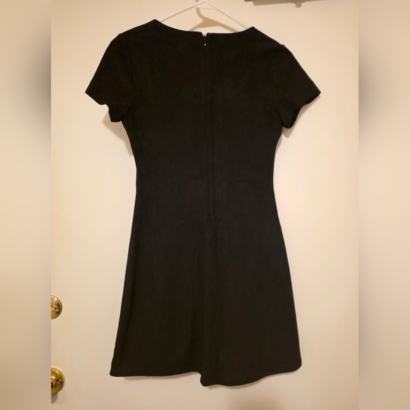 Express Black Lace-Up Mini Dress - Picture 7 of 7